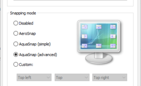 Use AquaSnap to Quickly Arrange Windows on Desktop pic 2