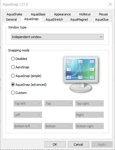 Use AquaSnap to Quickly Arrange Windows on Desktop pic 2