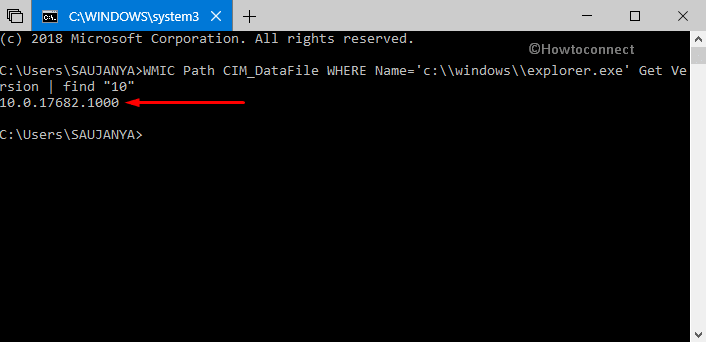Use Command Prompt to Find Build Number Pic 6