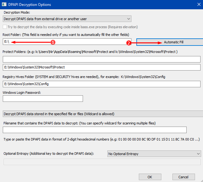 Use DataProtectionDecryptor on Windows Pics 2