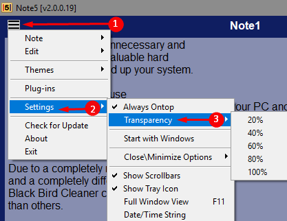 Use Note5 to Save 5 Notes in One Window photo 5