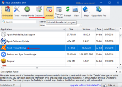 Avast antivirus clear stuck