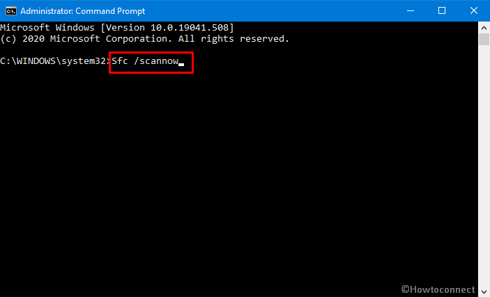 Use the SFC /Scannow tool