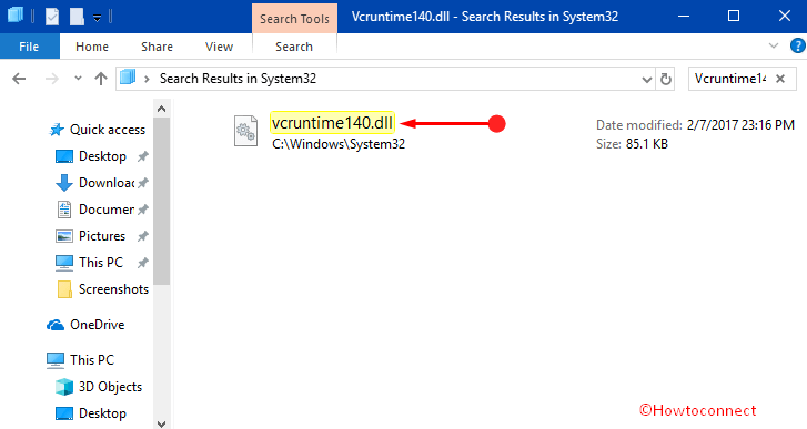 VCRUNTIME140.dll Windows 10 Error Image 4