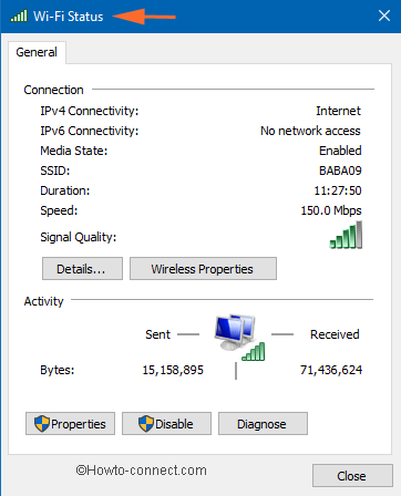 View Network Status in Windows 10 pic 6