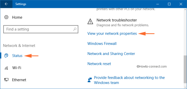How to View Network Status in Windows 10