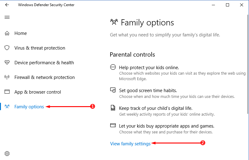 View and Change Family Account Settings in Windows 10 Image 3