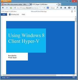 view office document in browser
