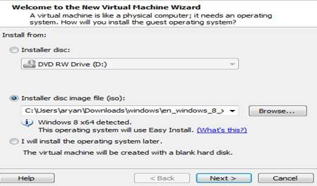 VM_ware player, windows 8