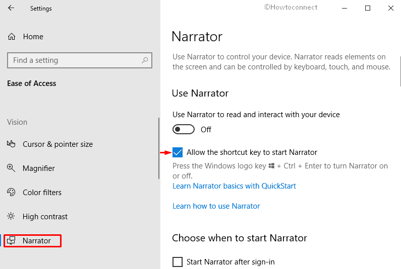 Ways to Open Narrator in Windows 10 image 2