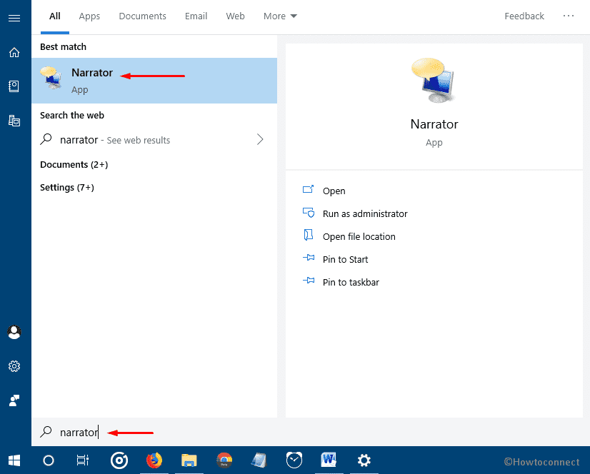 Ways to Open Narrator in Windows 10 image 3