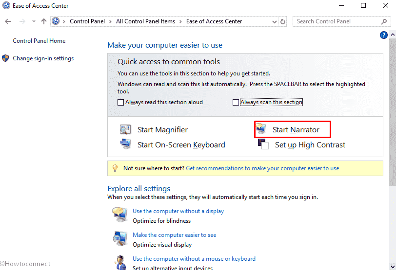 Ways to Open Narrator in Windows 10 image 5