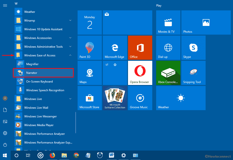 Ways to Open Narrator in Windows 10 image 6