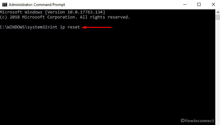 What does netsh int ip reset do in Windows 10