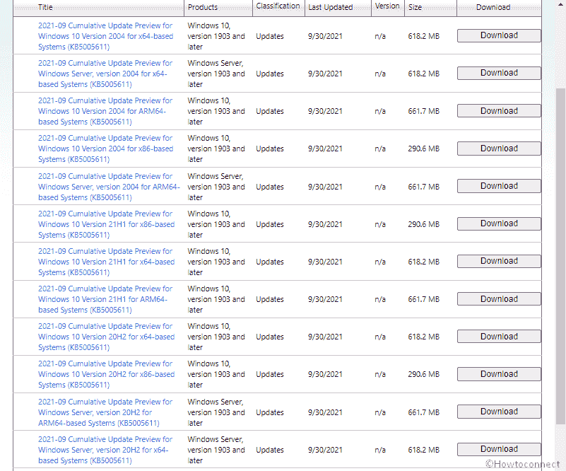 Windows 10 21H1 Build 19043.1266 KB5005624