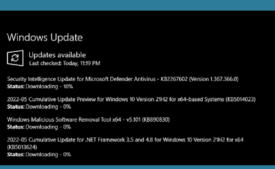 Windows 10 21H2 Build 19044.1739 KB5014023