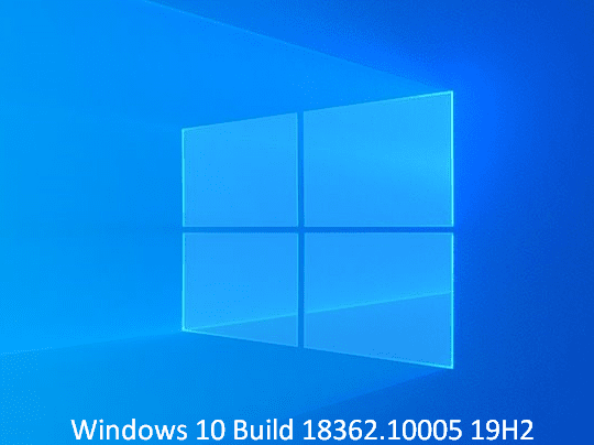 Windows 10 Build 18362.10005 19H2 
