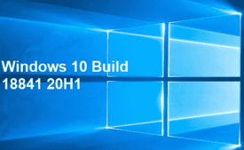 Windows 10 Build 18841 20H1 Pic 1