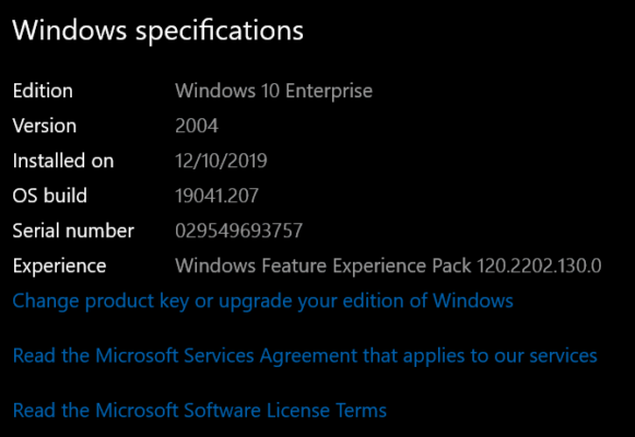 Windows 10 Build 19041 207 Rolled Out To Slow Ring As KB4550936