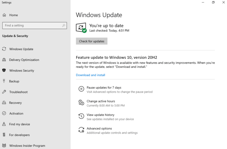 Windows 10 Build 19042.330 Rolled out to Beta Channel Pic 1