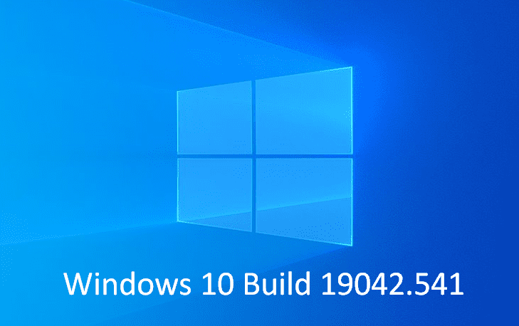 Windows 10 Build 19042.541 20H2 Beta, Release Preview as KB4577063