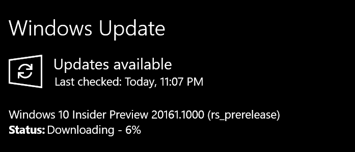 Windows 10 Build 20161 21H1