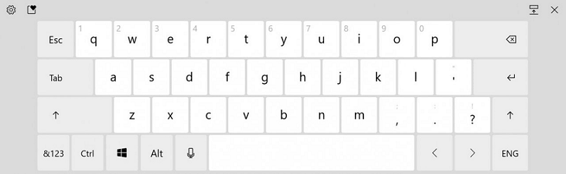 Windows 10 Build 21301 Rs_Prerelease keyboard