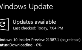 Windows 10 Build 21387.1000