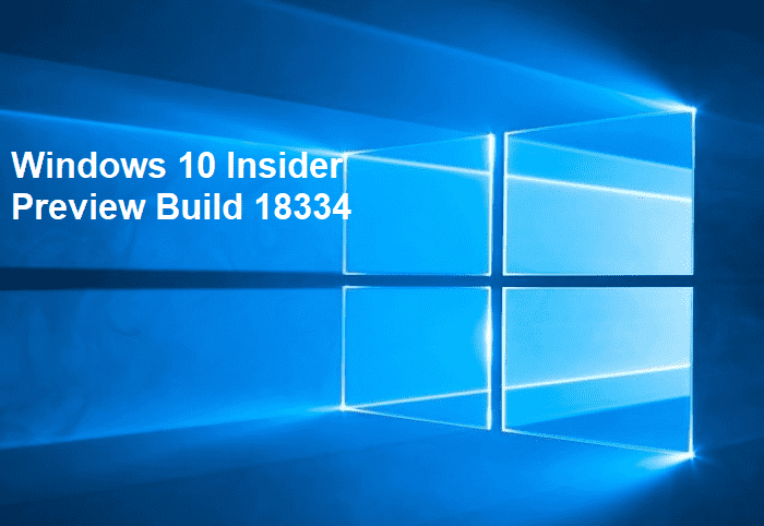 Windows 10 Insider Build 18334 Image 1