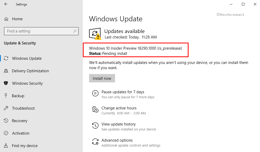 Windows 10 Insider Preview Build 18290