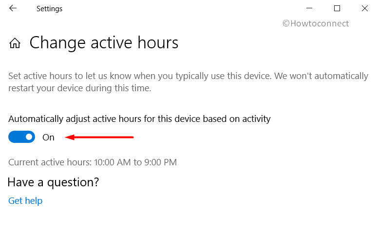 Windows 10 May 2019 Update - Automatically adjust active hours