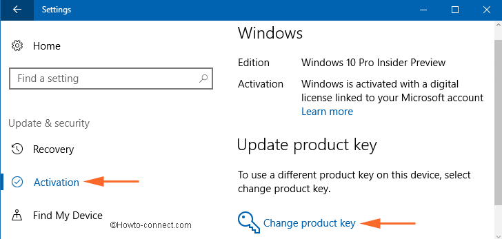 Windows 10 Product key Home, Pro, Enterprise How to Change image 2