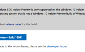 Windows 10 SDK 19041 is Rolled out to Download