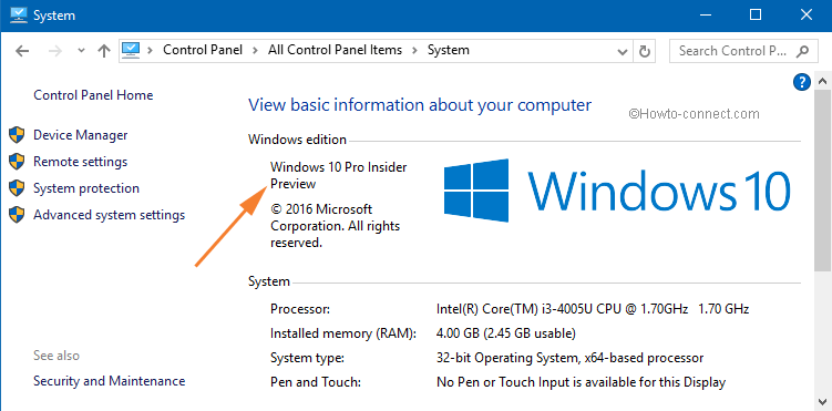 Windows 10 Technical Preview for pro