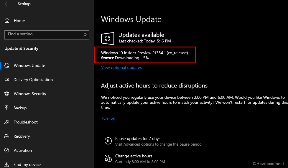 Windows 10 build 21354.1