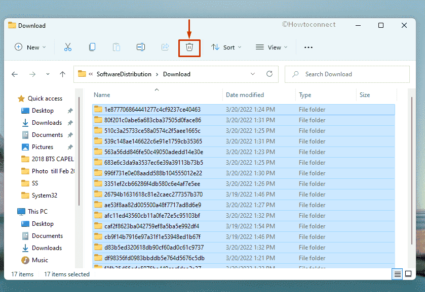 Windows 10 or 11 update Error 0xc1900401 - Clear Windows Update cache