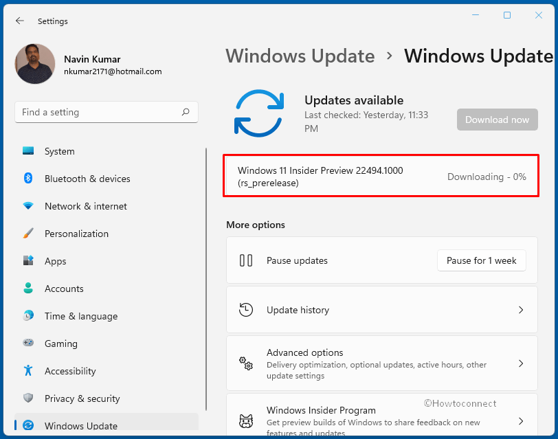 Windows 11 Build 22494.1000