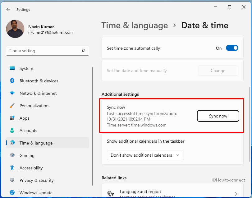 Windows 11 Tips and Tricks sync time