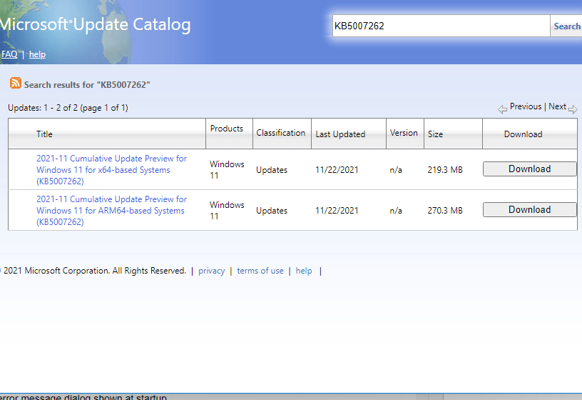 Windows 11 build 22000.348 KB5007262 Preview