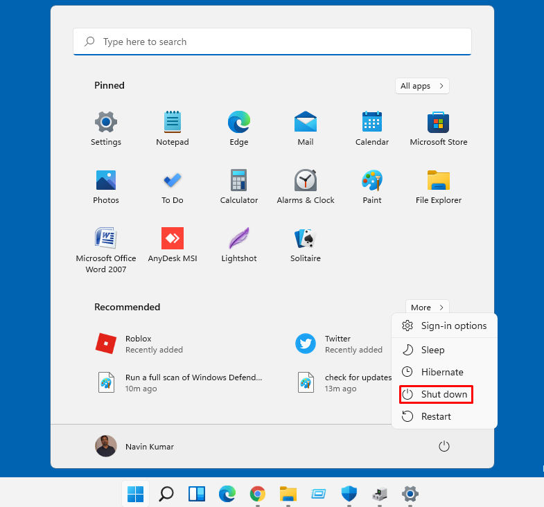 Windows 11 not Shutting Down