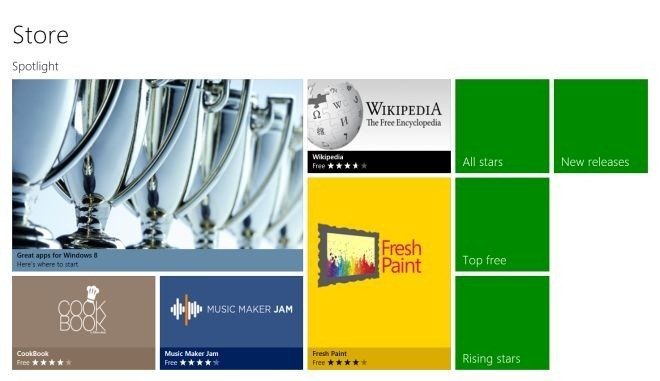 Windows 8 App Store windows 8 app store