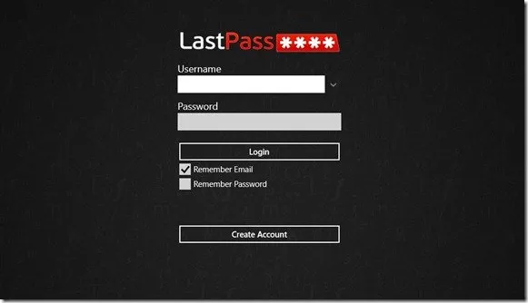 windows 8 LastPass app image