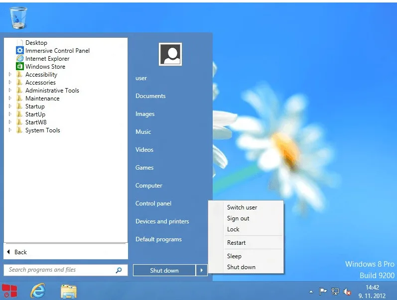 Windows 8 StartW8 Tool