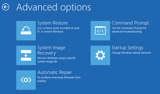 windows 8 command prompt option