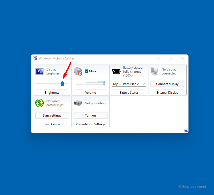 Windows Mobility Center