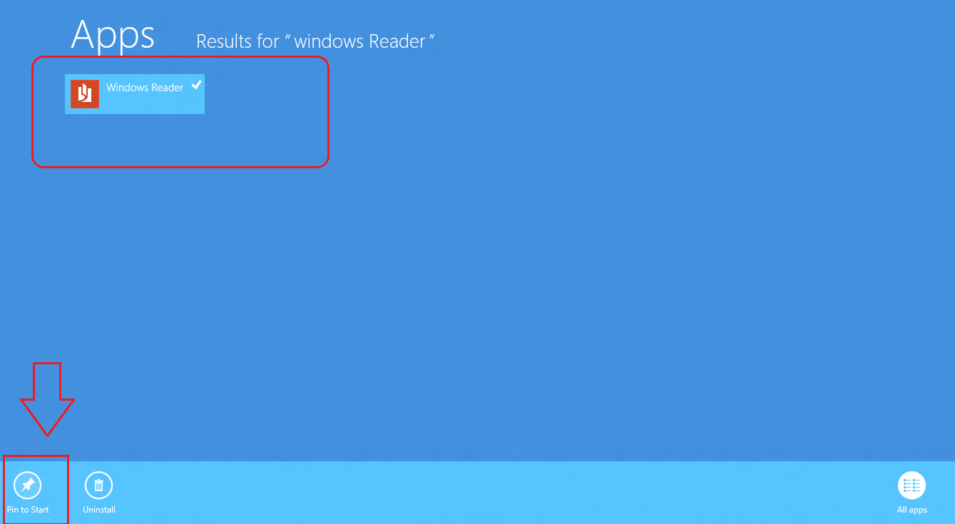  windows Reader Anheften