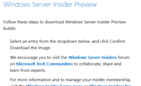Windows Server 2019 Insider Preview Build 17744 Improvements and Features
