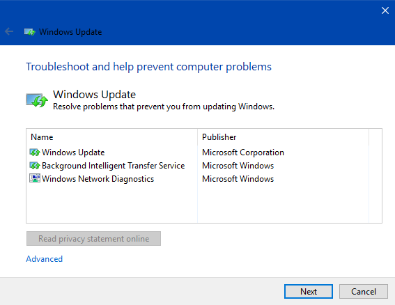 Windows Update Errors Using Walk-Through do Photo 1