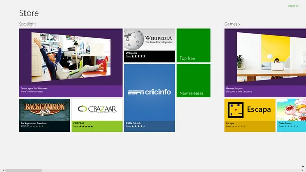 windows store page