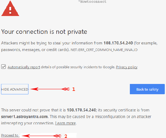 your connection is not private opera your connection is not private opera